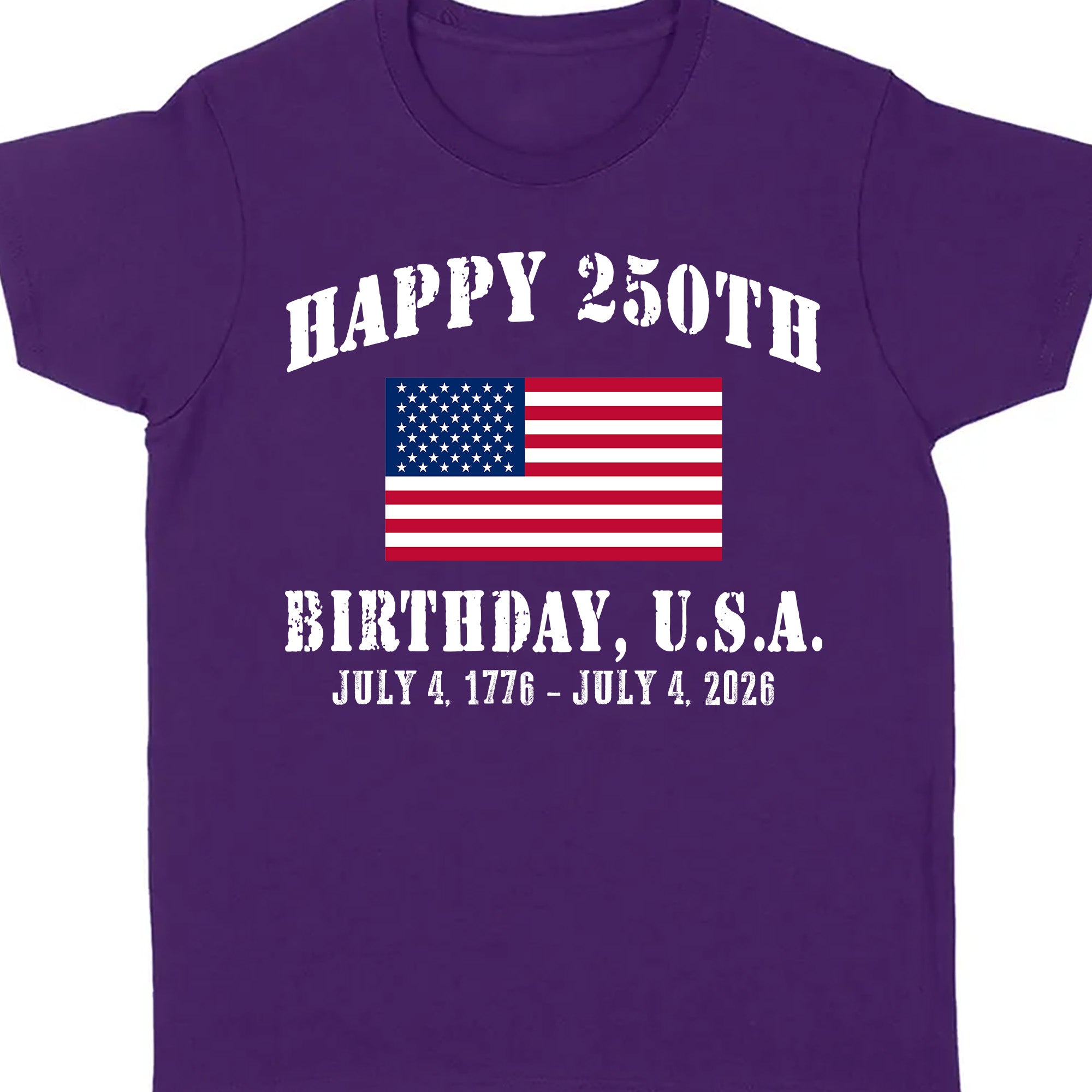 Happy 250 Years Birthday USA Shirt | Patriotic 4th of July 1776–2026 T-Shirt | America 250th Anniversary | Independence Day Shirt 682478