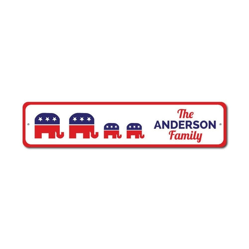 Family Republican Political Sign