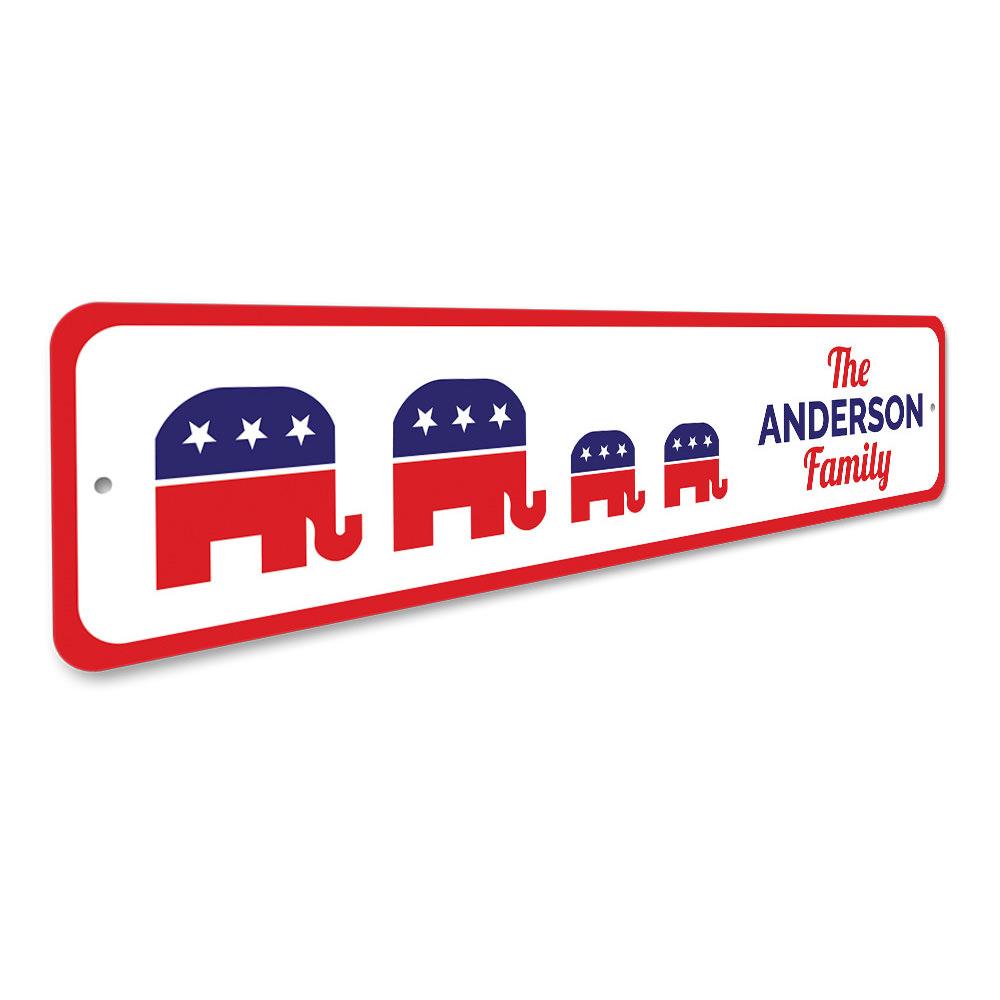 Family Republican Political Sign