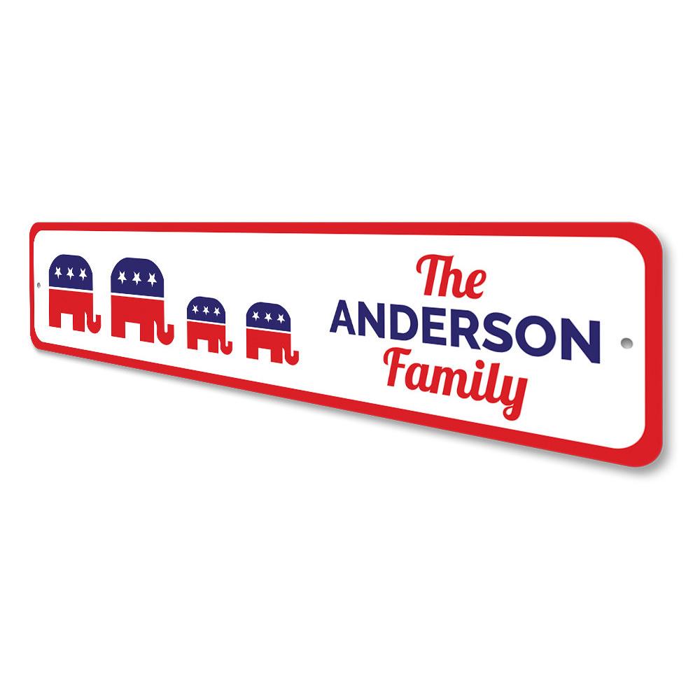 Family Republican Political Sign