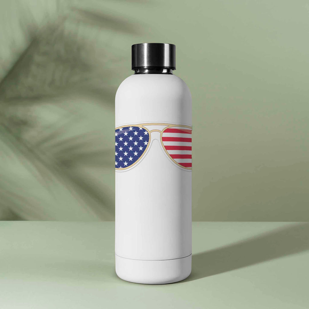 American Flag Sunglasses Sticker - Cool Patriotic USA Decal