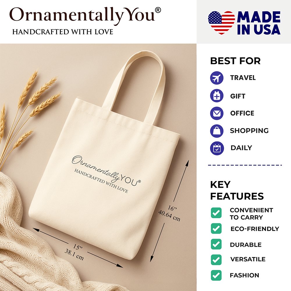 Patriotic America 1776-2026 Land of the Free Canvas Tote Bag, 250 Year Independence Day Celebration Gift