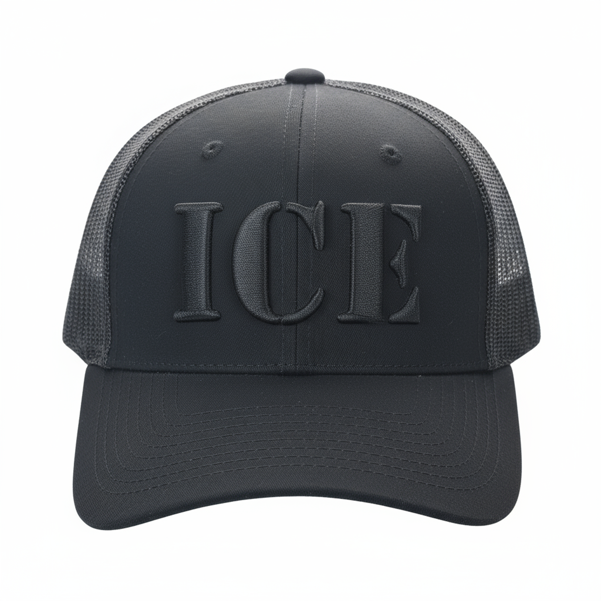 ICE Blackout Trucker Cap | Patriotic Mesh-Back Adjustable Hat