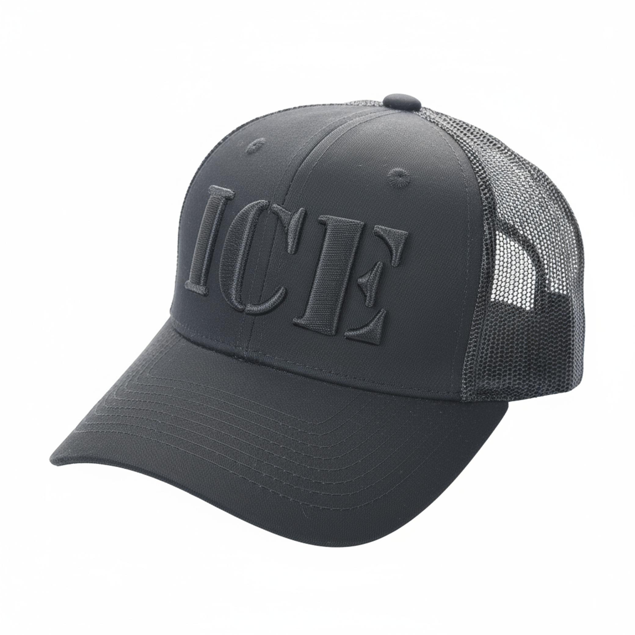 ICE Blackout Trucker Cap | Patriotic Mesh-Back Adjustable Hat