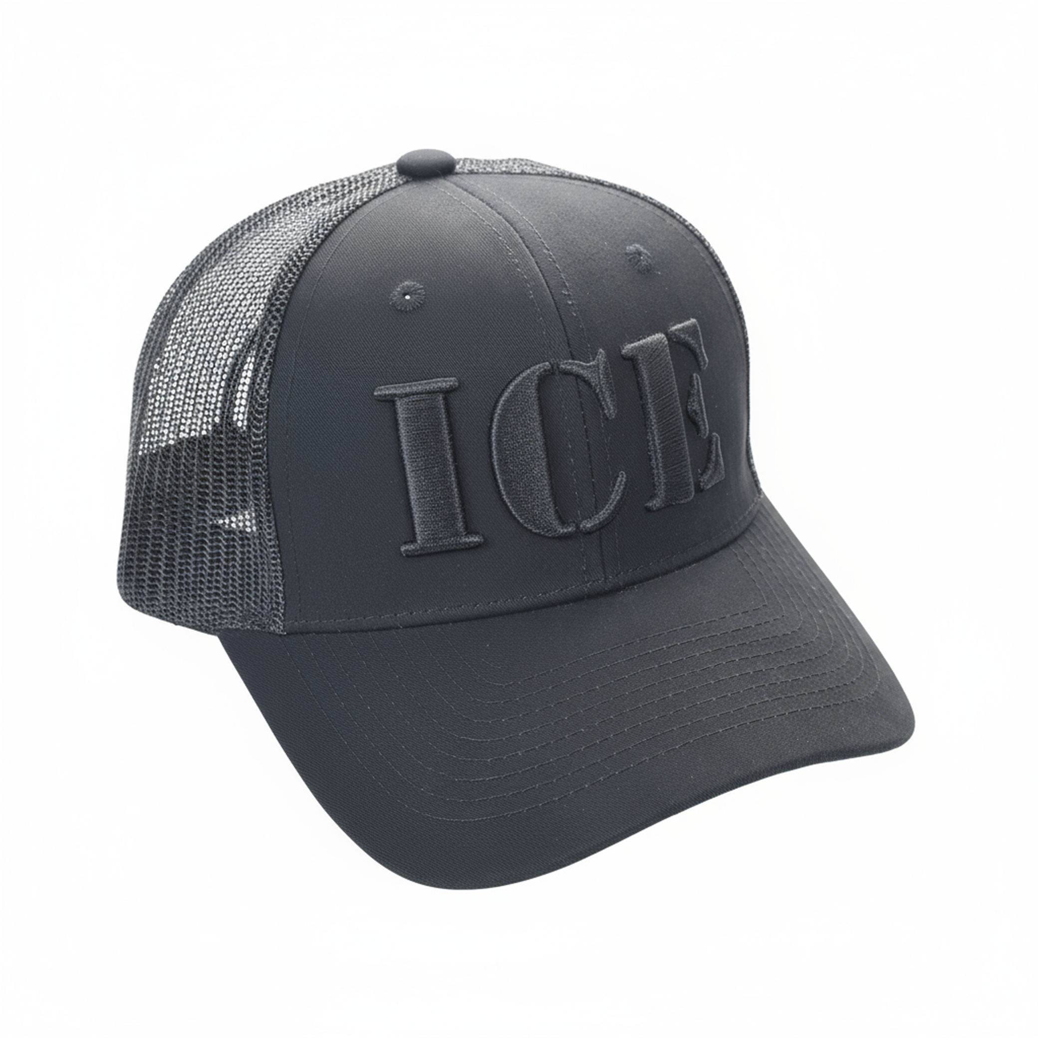 ICE Blackout Trucker Cap | Patriotic Mesh-Back Adjustable Hat