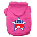 Mirage Pet 62-76-07 SMBPK Republican Screen Print Pet Hoodies, Bri