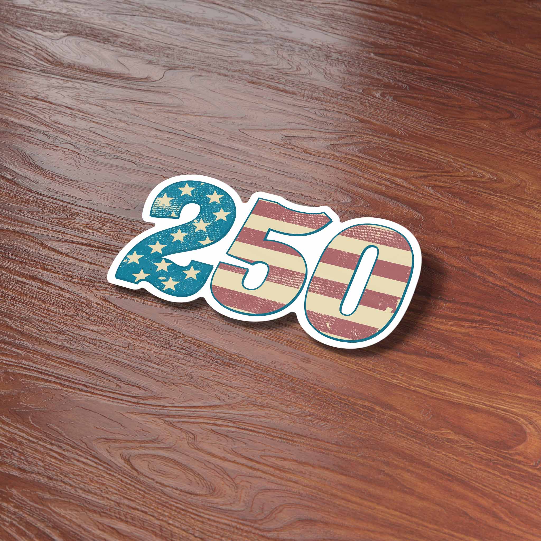 USA 250th Anniversary American Flag Sticker - Cool 2026 Patriotic Decal