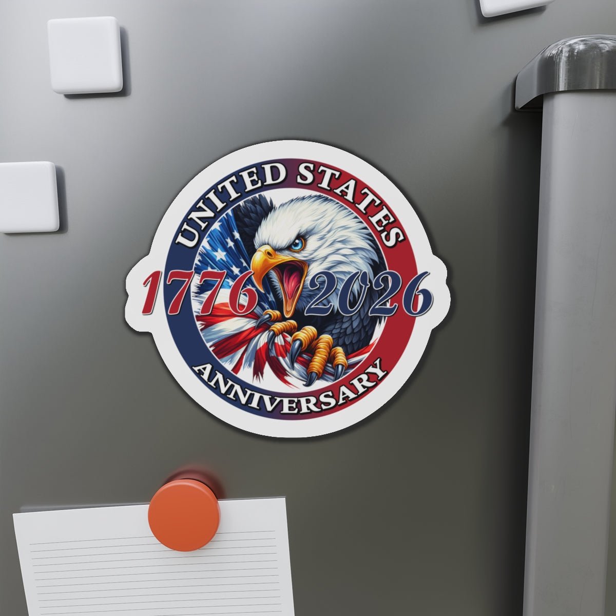 America 250th Anniversary Patriotic Diecut Magnet – 1776–2026 Edition