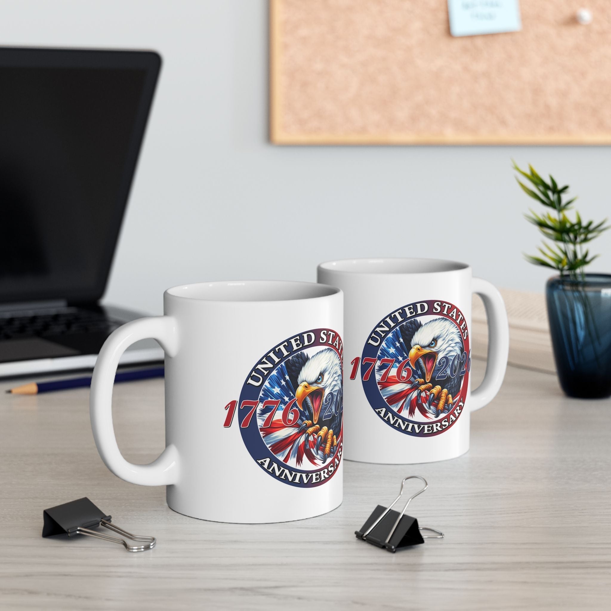 America 250th Anniversary Patriotic Eagle Mug – 1776-2026 Edition