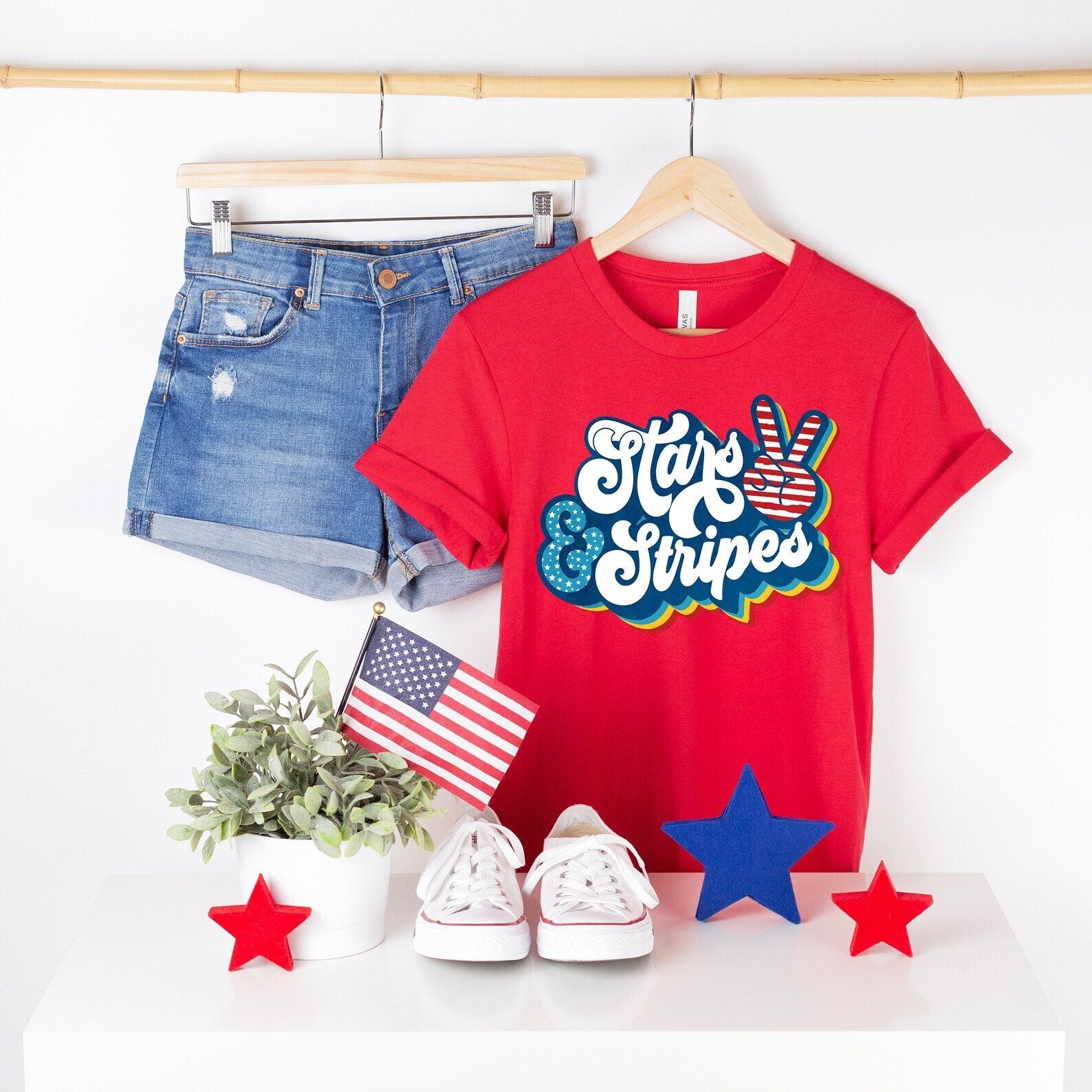 Stars And Stripes 4th Of July T-shirt
